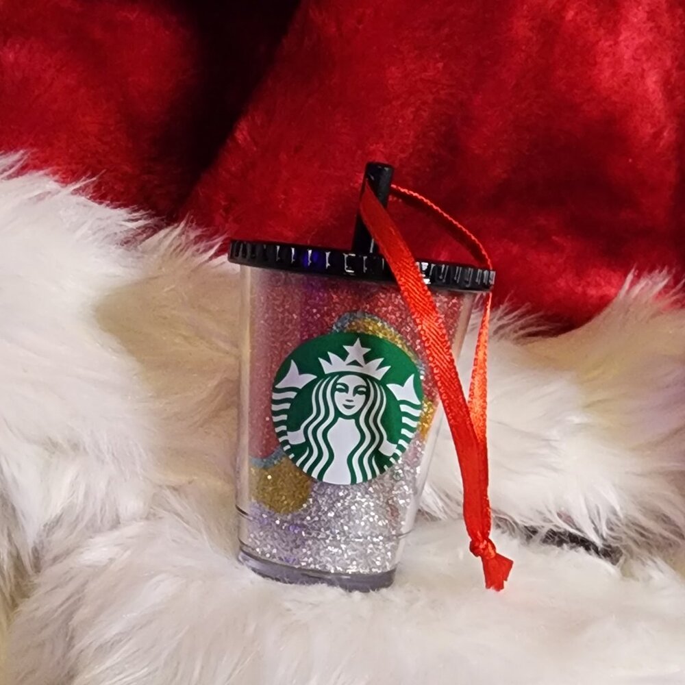 20xx Starbucks Christmas Holiday Ornament Plastic Cup
